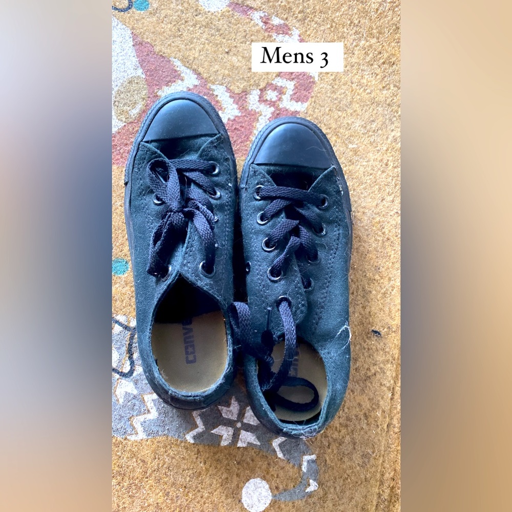 Black on black converse